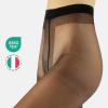 image:imageCALZITALY Womens tights Sheer Nylons Summer Pantyhose Stockings 8DEN Natural Natural Tane S M L Made in Italy L BLACK