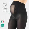 image:imageCALZITALY  Opaque Maternity Pantyhose  Pregnancy Tights for Women  100 DEN Italian Hosiery M Black