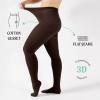 image:imageCALZITALY Cashmere Wool Tights  150 DEN Opaque Fleece Lined Warm  Multi Color Pantyhose for Women S  4XLBrown