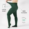 image:imageCALZITALY Cashmere Wool Tights  150 DEN Opaque Fleece Lined Warm  Multi Color Pantyhose for Women S  4XLEmerald Green