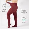 image:imageCALZITALY Cashmere Wool Tights  150 DEN Opaque Fleece Lined Warm  Multi Color Pantyhose for Women S  4XLWine