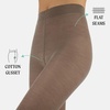 image:imageCALZITALY Woman Merino Wool Tights 100 DEN Warm Tights Multicolor Winter Pantyhose S  XL  Made in ItalyBeige