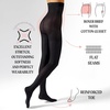 image:imageCALZITALY HIGH WAIST PANTYHOSE  OPAQUE SHAPING TIGHTS  WINTER PANTYHOSE  80 DEN  BLACK  S M L XL  ITALIAN HOSIERY Black