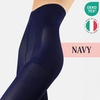 image:imageCALZITALY HIGH WAIST PANTYHOSE  OPAQUE SHAPING TIGHTS  WINTER PANTYHOSE  80 DEN  BLACK  S M L XL  ITALIAN HOSIERY Blue