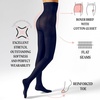 image:imageCALZITALY HIGH WAIST PANTYHOSE  OPAQUE SHAPING TIGHTS  WINTER PANTYHOSE  80 DEN  BLACK  S M L XL  ITALIAN HOSIERY Blue