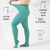 image:imageCALZITALY Opaque Colour Tights  80 DEN Thick Tights Microfiber Pantyhose S  4XL Available in Plus size  Italian HosieryAqua Green