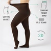 image:imageCALZITALY Opaque Colour Tights  80 DEN Thick Tights Microfiber Pantyhose S  4XL Available in Plus size  Italian HosieryBrown