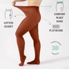 image:imageCALZITALY Opaque Colour Tights  80 DEN Thick Tights Microfiber Pantyhose S  4XL Available in Plus size  Italian HosieryBurnt Henna