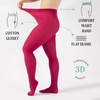 image:imageCALZITALY Opaque Colour Tights  80 DEN Thick Tights Microfiber Pantyhose S  4XL Available in Plus size  Italian HosieryCherry Pink