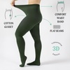 image:imageCALZITALY Opaque Colour Tights  80 DEN Thick Tights Microfiber Pantyhose S  4XL Available in Plus size  Italian HosieryEmerald Green
