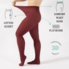 image:imageCALZITALY Opaque Colour Tights  80 DEN Thick Tights Microfiber Pantyhose S  4XL Available in Plus size  Italian HosieryGarnet Red