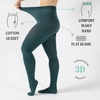image:imageCALZITALY Opaque Colour Tights  80 DEN Thick Tights Microfiber Pantyhose S  4XL Available in Plus size  Italian HosieryMystic Green