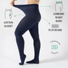 image:imageCALZITALY Opaque Colour Tights  80 DEN Thick Tights Microfiber Pantyhose S  4XL Available in Plus size  Italian HosieryNavy