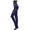 image:imageCALZITALY HIGH WAIST PANTYHOSE  OPAQUE SHAPING TIGHTS  WINTER PANTYHOSE  80 DEN  BLACK  S M L XL  ITALIAN HOSIERY Blue