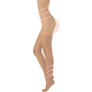 image:imageCALZITALY High Waist Tights Tummy Control Top  20 Denier Shaping Pantyhose Sheer Shaping Tights for Women All Day UseSoleil