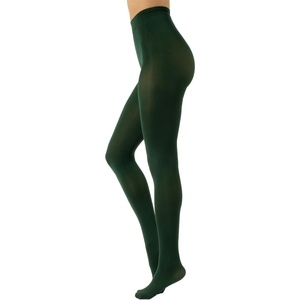 image:imageCALZITALY Opaque Colour Tights  80 DEN Thick Tights Microfiber Pantyhose S  4XL Available in Plus size  Italian HosieryEmerald Green