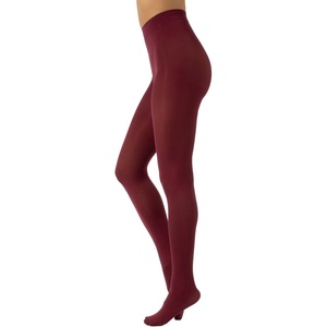 image:imageCALZITALY Opaque Colour Tights  80 DEN Thick Tights Microfiber Pantyhose S  4XL Available in Plus size  Italian HosieryWine