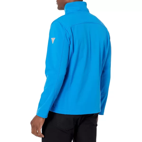 GUESS Mens Softshell Long Sleeve JacketAqua