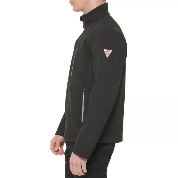 GUESS Mens Softshell Long Sleeve JacketBlack