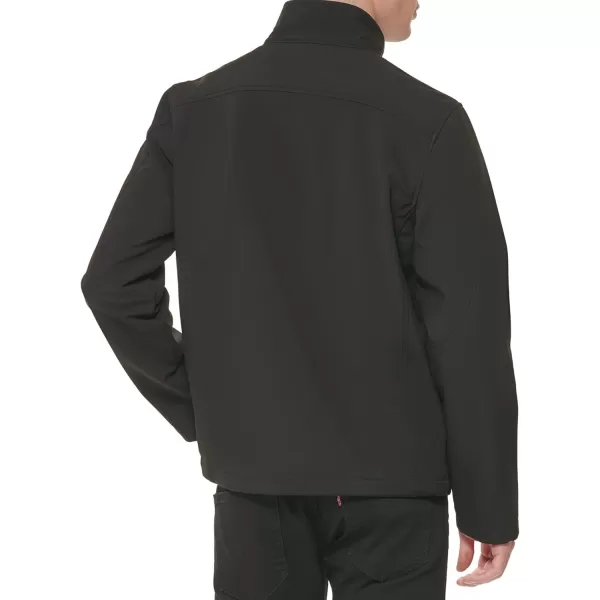 GUESS Mens Softshell Long Sleeve JacketBlack