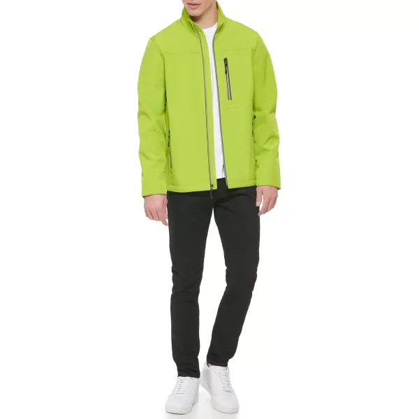 GUESS Mens Softshell Long Sleeve JacketLime