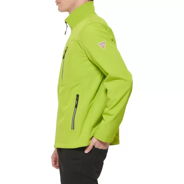 GUESS Mens Softshell Long Sleeve JacketLime