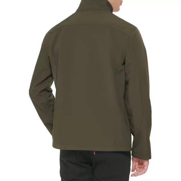 GUESS Mens Softshell Long Sleeve JacketOlive