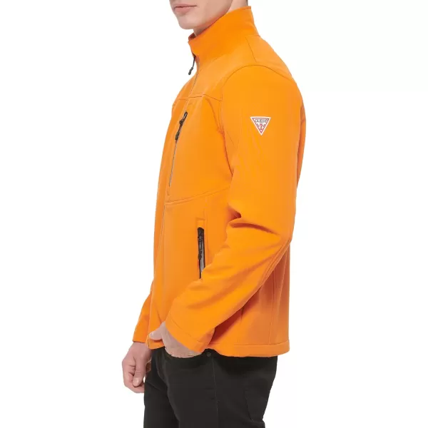 GUESS Mens Softshell Long Sleeve JacketPumpkin