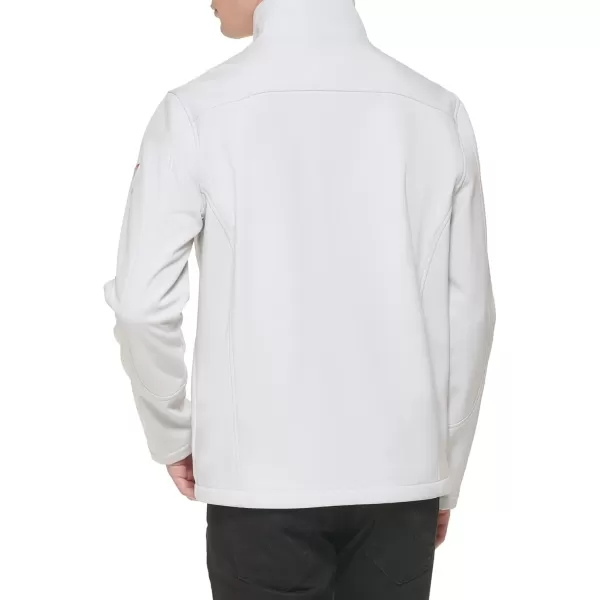 GUESS Mens Softshell Long Sleeve JacketWhite