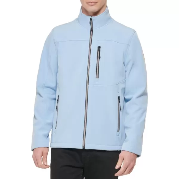 GUESS Mens Softshell Long Sleeve JacketPowder Blue