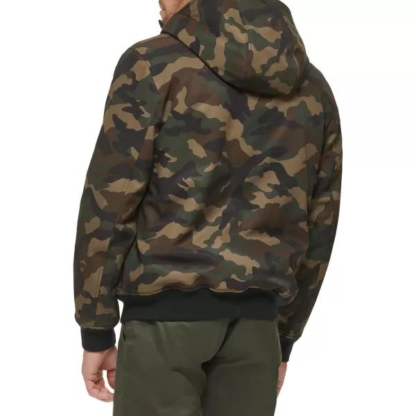 Dockers Mens Softshell Sherpa Lined Bomber JacketCamouflage