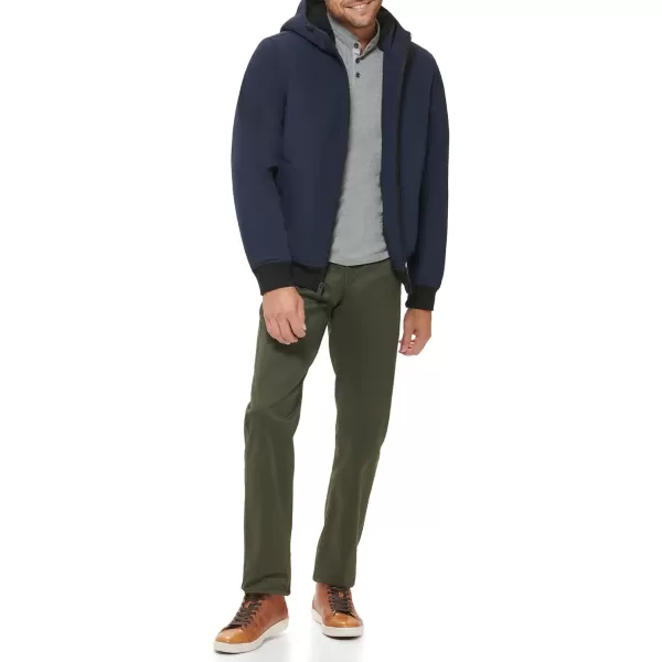 Dockers Mens Softshell Sherpa Lined Bomber JacketNavy