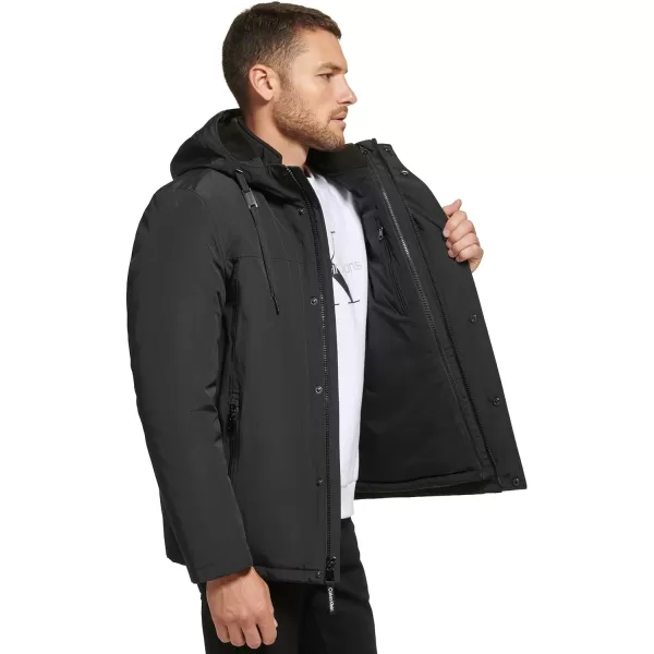 Calvin Klein Mens Arctic Faille 3 in 1 Systems JacketBlack