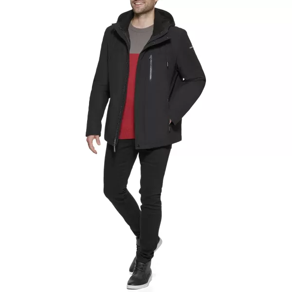 Calvin Klein Mens Arctic Faille 3 in 1 Systems JacketBlack