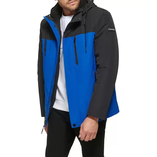 Calvin Klein Mens Arctic Faille 3 in 1 Systems JacketBlue