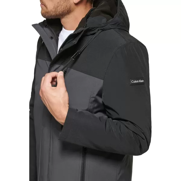 Calvin Klein Mens Arctic Faille 3 in 1 Systems JacketIron