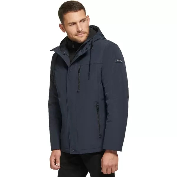 Calvin Klein Mens Arctic Faille 3 in 1 Systems JacketTrue Navy