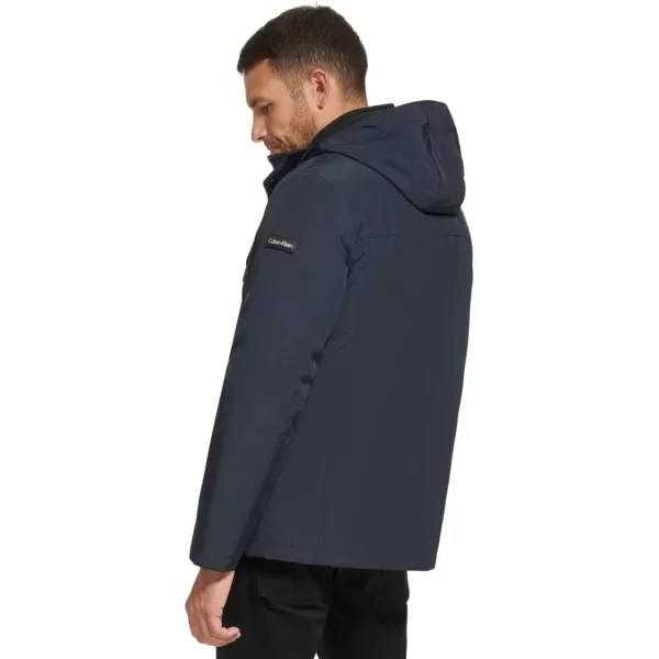 Calvin Klein Mens Arctic Faille 3 in 1 Systems JacketTrue Navy