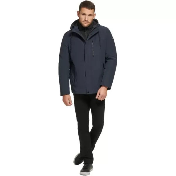 Calvin Klein Mens Arctic Faille 3 in 1 Systems JacketTrue Navy