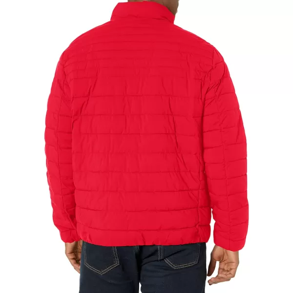 Calvin Klein Mens Full Zip Down Puffer Coat Deep Red LargeCalvin Klein Mens Full Zip Down Puffer Coat Deep Red Large