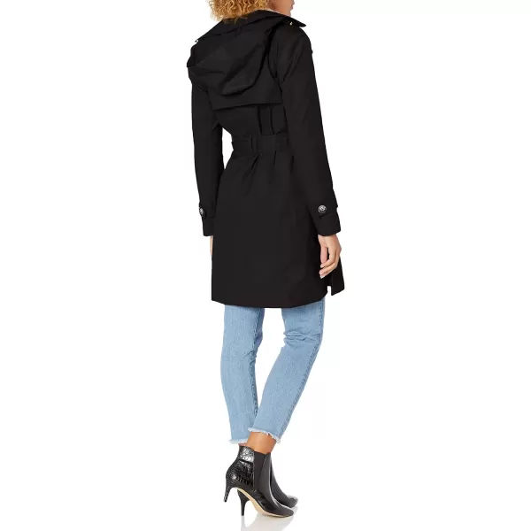 Cole Haan Womens Classic Belted Trench CoatBlack