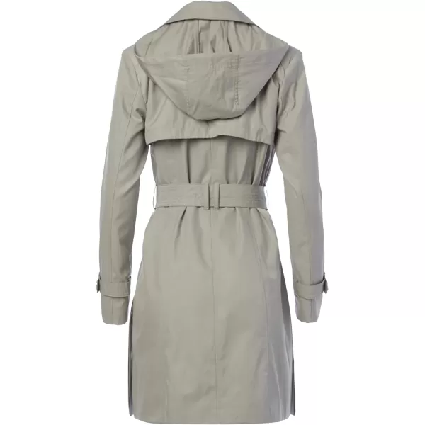 Cole Haan Womens Classic Belted Trench CoatPearl Grey
