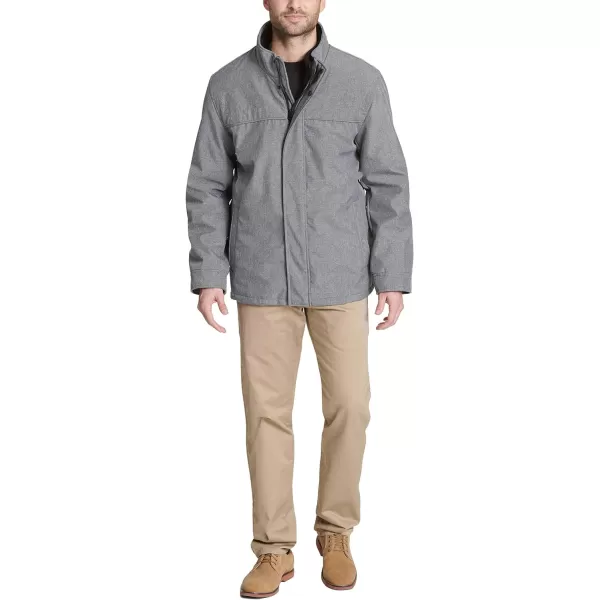 Dockers Mens 3in1 Soft Shell Systems Jacket with Fleece LinerHeather Grey