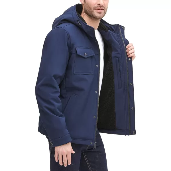 Dockers Mens Arctic Cloth Sherpa Storm JacketMidnight Soft Shell