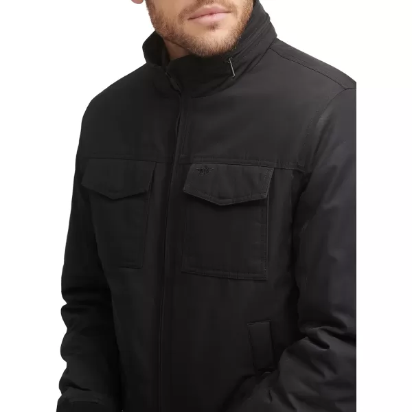 Dockers Mens Quilted Lined Flight Bomber JacketBlack