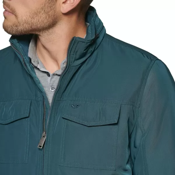 Dockers Mens Quilted Lined Flight Bomber JacketForest