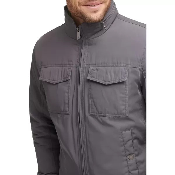 Dockers Mens Quilted Lined Flight Bomber JacketGrey