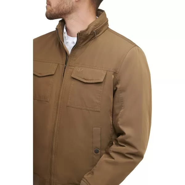 Dockers Mens Quilted Lined Flight Bomber JacketKhaki