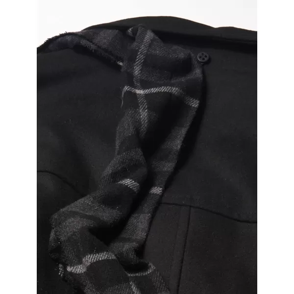 Dockers Mens Weston Wool Blend Scarf CoatBig amp Tall Black