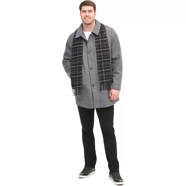 Dockers Mens Weston Wool Blend Scarf CoatBig amp Tall Light Grey